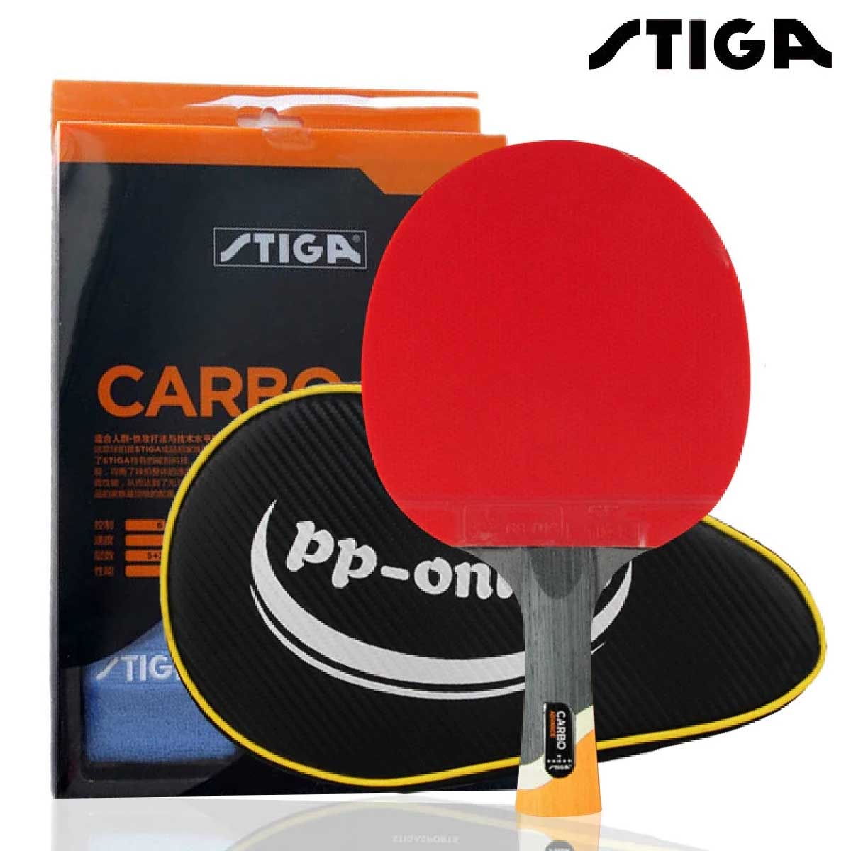 STIGA 6 Star carbon Table Tennis Racket Pro Decor Ware